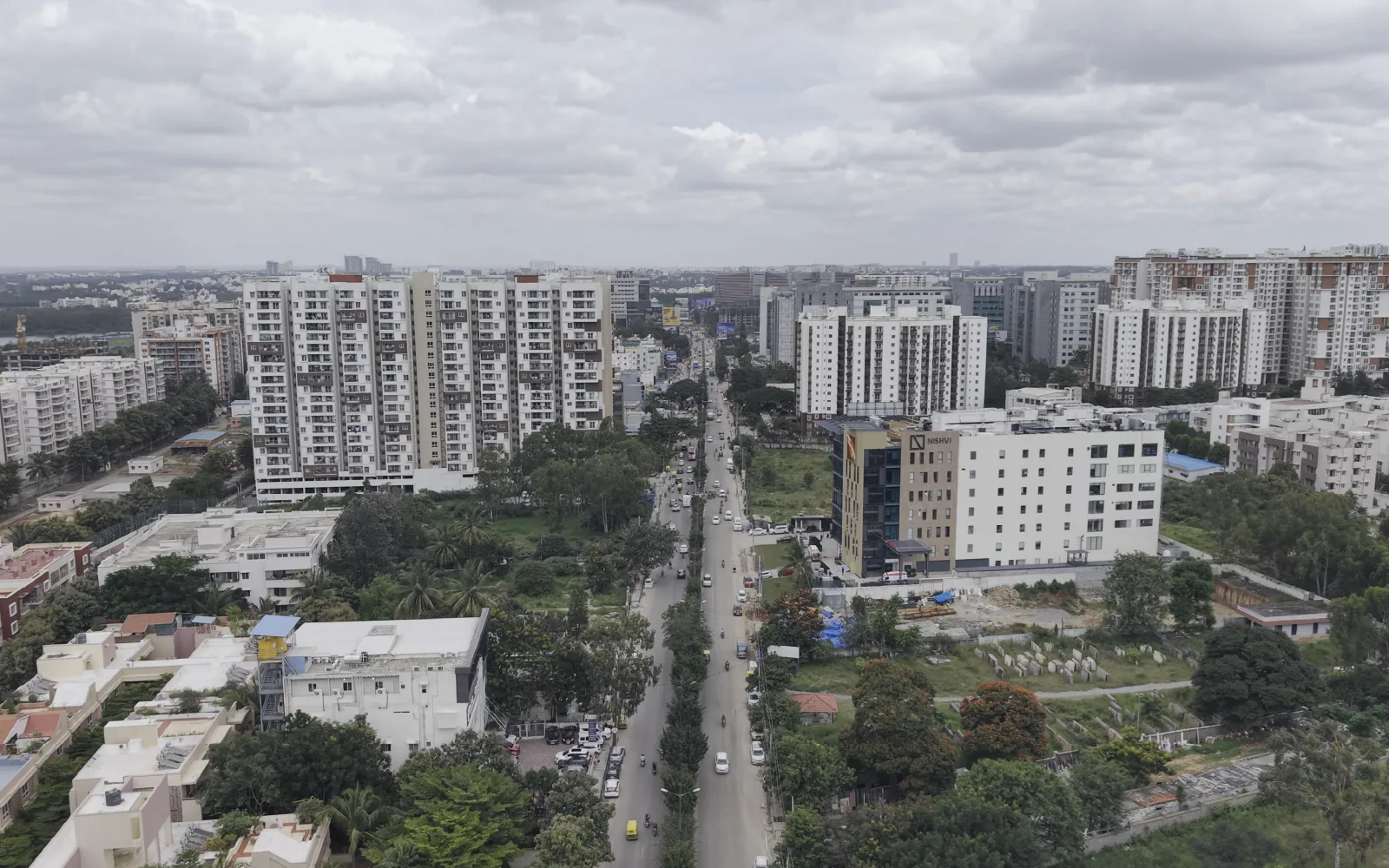 Before: the raw drone shot